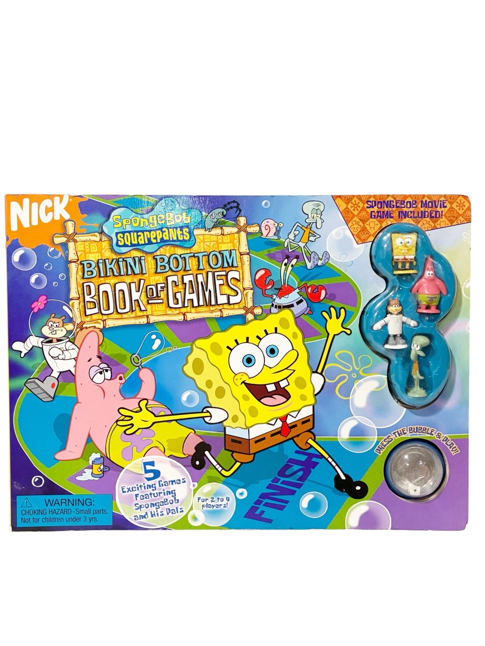Vintage SPONGEBOB SQUAREPANTS BIKINI BOTTOM GAMES Nickelodeon